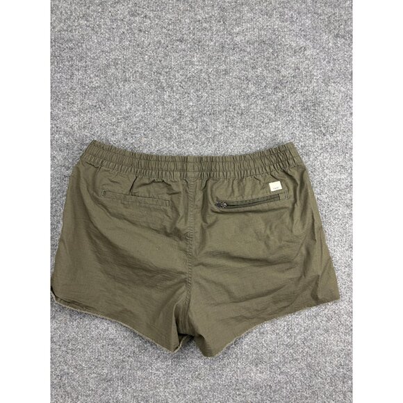 Vuori Shorts Womens XL Olive Green Drawstring Raw Hem Pockets Athleisure SWS6563 - Picture 5 of 5